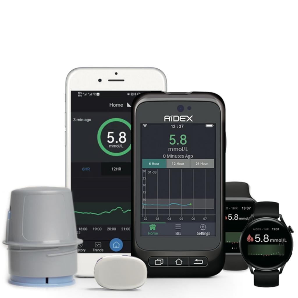 AiDEX application available on iOS , Android and smart watches