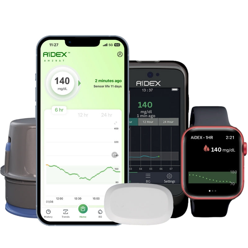 AiDEX continuous glucose monitoring system