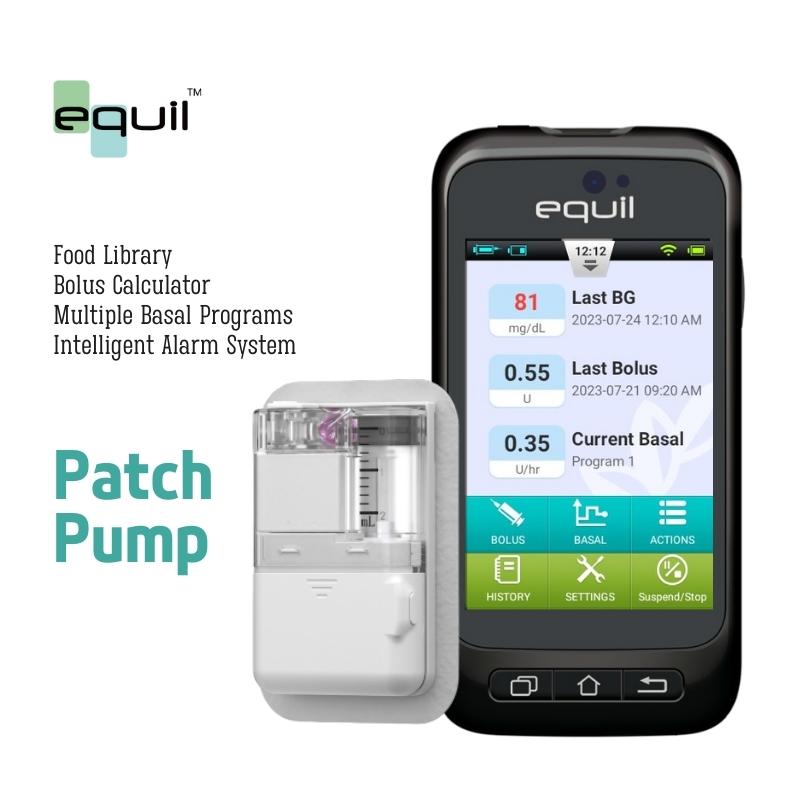 Equil Patch Insulin Pump and PDA